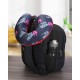 “ Musical Notes ” Blue Colour Pattern Soft Memory Foam Neck Pillow for Travel Car Airplane Train Office Head Support (06318A)
