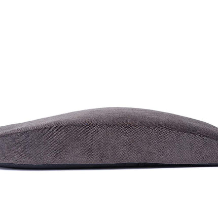 METRON Slim Memory Foam Multi-Purpose Lumbar Back Support Pillow Seat Cushion (15 x 12 inch, Grey)