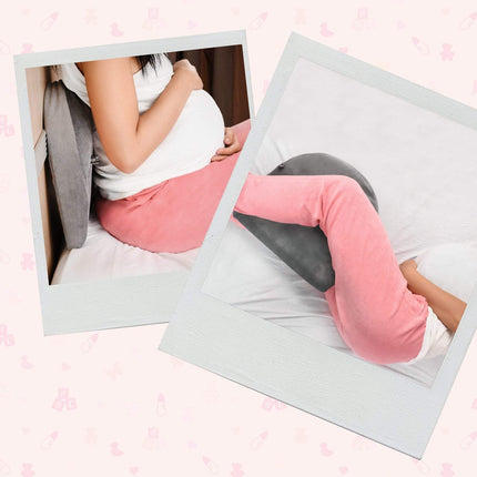 Metron- Combo Pack-Multipurpose-U Shape Full Body Soft Supportive Pregnancy Pillow with Handy Small Wedge Pillow Helps in Sitting & Supporting Baby Bump