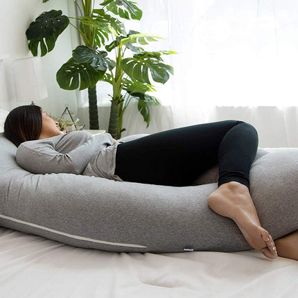 METRON-Full Body Pregnancy Pillow U Shaped Soft Support Cushion for Maternity Nursing and Back Pain Relief Husbands can Also Use