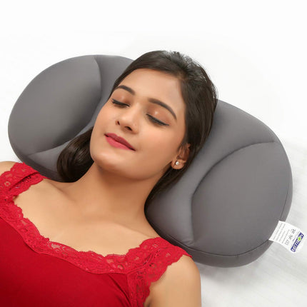 METRON- Unique & Comfortable Orthopedic Microbead Cloud Pillow That is Light & Cooling with Conforming Properties for The Head and Neck Support