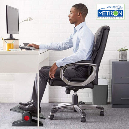 Metron Adjustable (Tilt Angle) Under Desk Footrest for Home Office Gamming Chair  Plastic Ergonomic Foot Rest  Color Black  Material ABS  Pack of 1