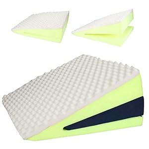 METRON Wedge Pillow for GERD Acid Reflux | for Incline Sleeping | Easy Height Adjustable | Color Dark | Removable Cover