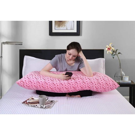 Full Body Love Hug Pillow | Soft Fibre Filled | Multi-Purpose Pregnancy Sleeping Pillow | L – 54’’ X W - 20’’ Inches