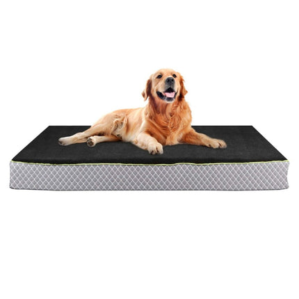 Orthopeadic Pet Bed for Large Dogs | Rectangle Shape | Color Dark Grey | Size 48”x36”x5” inches | Anti Skid Bottom | Washable Removable Outer Special Sherpa Fabric Cover | Pack of 1