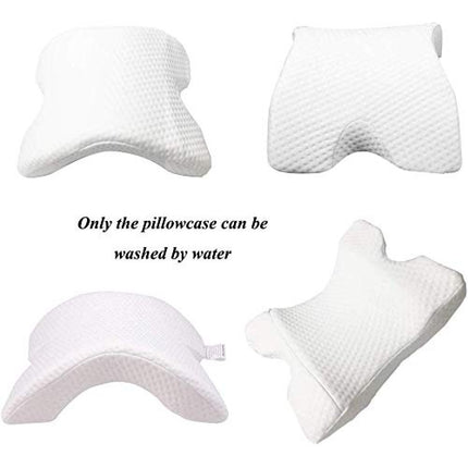 7-in-1 Multipurpose Side Sleeper Pillow for Neck Shoulder Back Arm Pain Relief Memory Foam Pillows  L - 14'' X W - 11'' X H - 2'' Inches