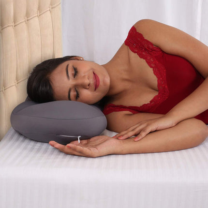 METRON- Unique & Comfortable Orthopedic Microbead Cloud Pillow That is Light & Cooling with Conforming Properties for The Head and Neck Support