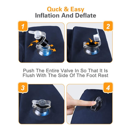 Inflatable Travel Foot Rest Cushion |  Metron AirLift Inflatable Travel Foot Rest FR029