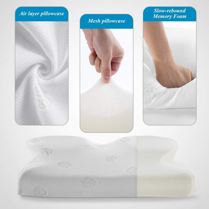 Cervical Pillow Contour Soft Memory Foam Orthopedic Pillow for Neck Pain Relief Pillow | L - 23.5” X W - 14.5” X H - 5.5” inches
