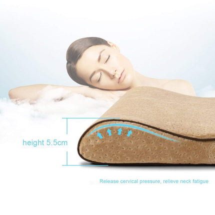 METRON- Slim Cervical Wave Shape Pillow for Who Loves Slim Medium Soft Low Height for Sleeping for Spondylitis Pain Neck Stiffness