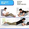 Metron Foam Bed Wedge Pillow Set | Reading Pillow & Back Support Wedge Pillow for Sleeping | 2 Separated Sit Up Pillows for Bed |Angled Bed Pillow Triangle Pillow for Back and Legs Support | Pack of 2