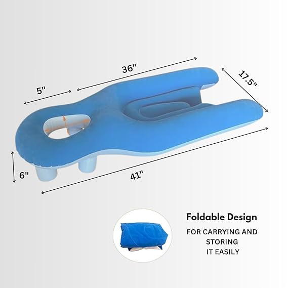 METRON Inflatable Face Down Pillow After Eye Surgery, Down Pillow, Prone Pillow, Face Pillow for Post Eye Surgery, Massage Pillow, Large Size, Pack of 1