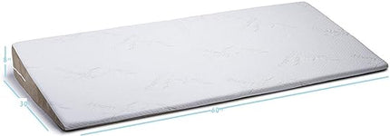 METRON The Bed Wedge Pillows, Queen Wedge Pillow, Inclined Wedge for Acid Reflux GERD Post Surgery, for Inclined sleeping on Bed, can be use Leg Elevation, Pregnancy, Extra Wide Size 60x30x8 Inches