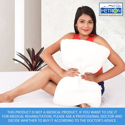 METRON- Pillow for Adults who Loves Soft Thick Pillow for Sleeping Full Size Soft Supportive Gel Cool Breathable Memory Foam.