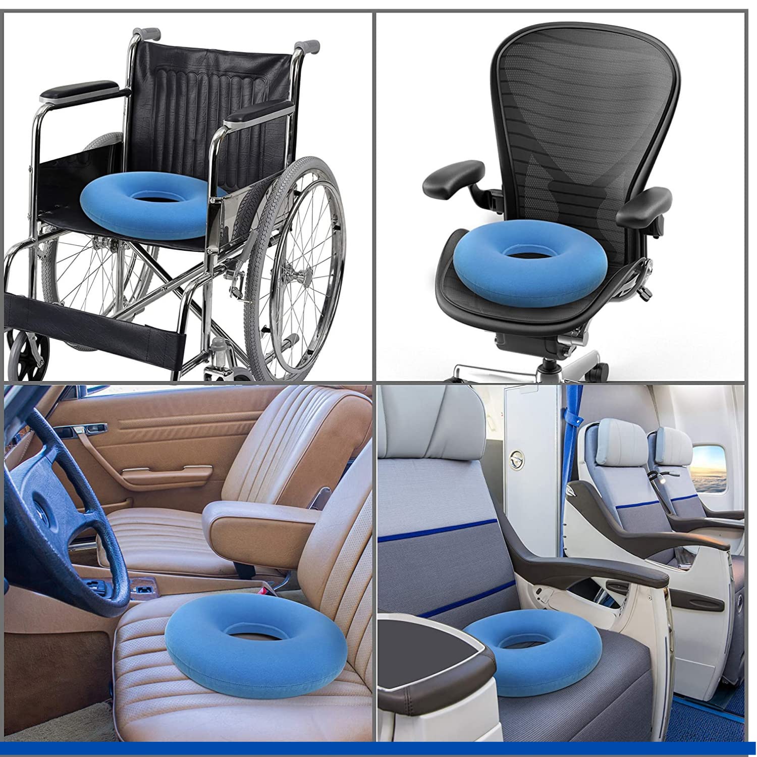 Office Chair Donut Hole Seat Cushion Metron Inflatable Donut Seat