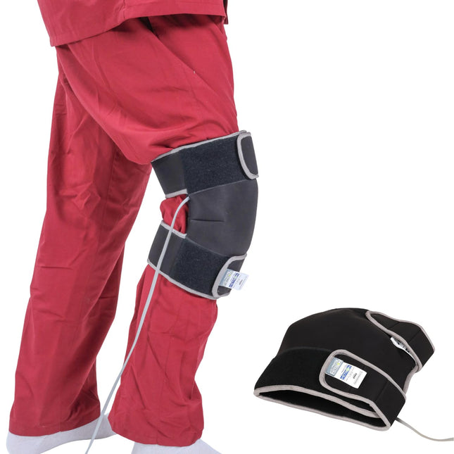 Metron Electric Knee Heating Pad for Joint Pain Relief, Arthritis and Stiffness, Heat Pad for Knee Pain Relief and Post-Surgery Recovery, Adjustable Knee Belt with Auto Shut-Off, Multi-Use for Elbow and Ankle