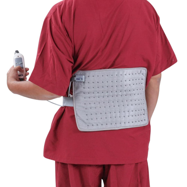 Metron Orthopedic Electric Heating Pad for Pain Relief | Heat Belt & Hot Belt for Back, Knee, Shoulder, Neck & Period Cramps | Large Size Velvet Pad with Adjustable Temperature Controller for Joint Pain, Muscle Stiffness & Relaxation Therapy