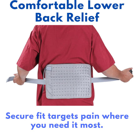 Metron Orthopedic Electric Heating Pad for Pain Relief | Heat Belt & Hot Belt for Back, Knee, Shoulder, Neck & Period Cramps | Large Size Velvet Pad with Adjustable Temperature Controller for Joint Pain, Muscle Stiffness & Relaxation Therapy