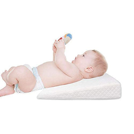 METRON Foam -Crib Wedge PillowHelps Baby - Anti Vomiting- Anti Milk Spitting - Acid Reflux Digestion- Newborn Nasal Congestion Reducer.