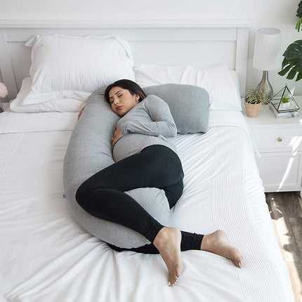 METRON-Full Body Pregnancy Pillow U Shaped Soft Support Cushion for Maternity Nursing and Back Pain Relief Husbands can Also Use