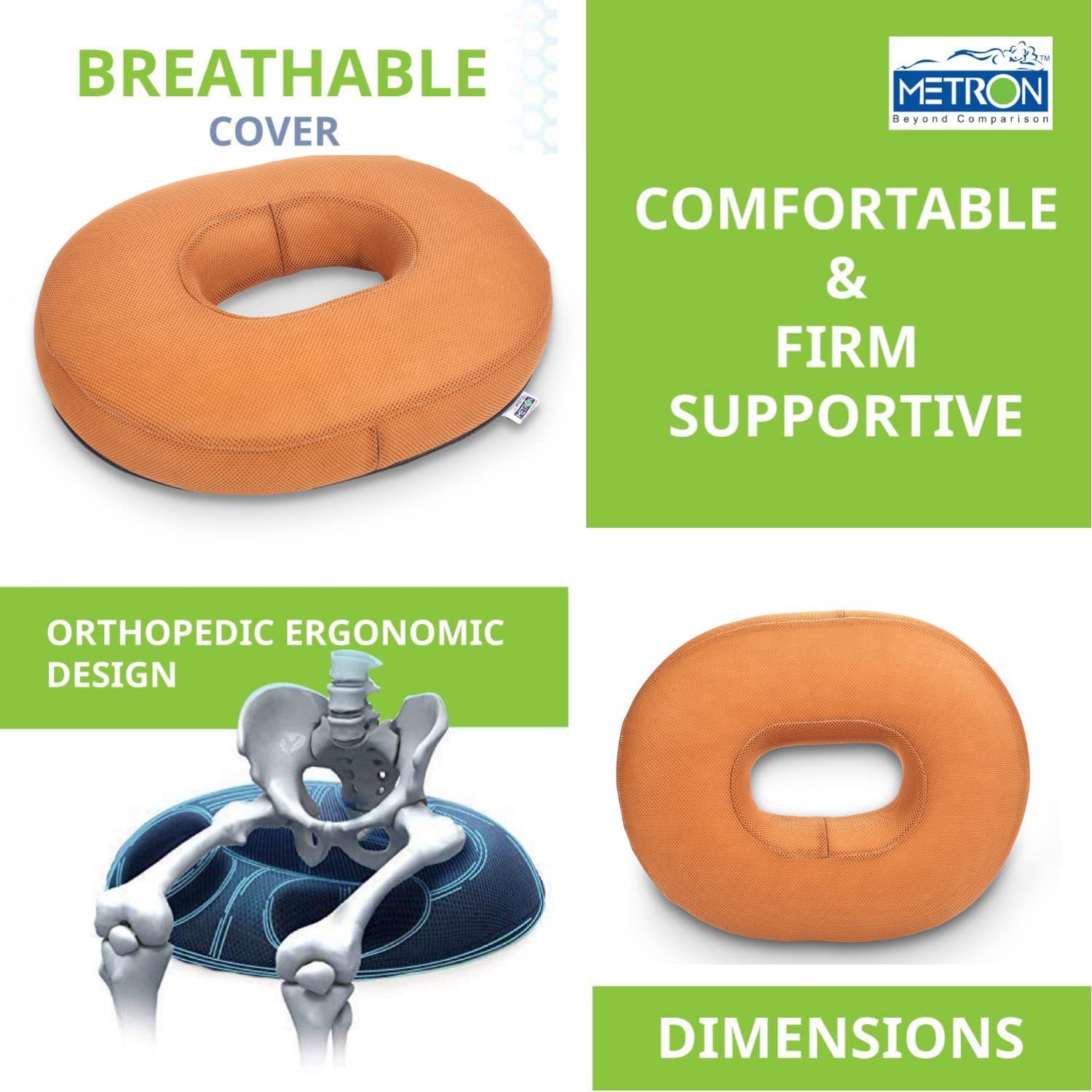 Ring Cushion Donut Pillow For Broken Tailbone Inflatable Seat