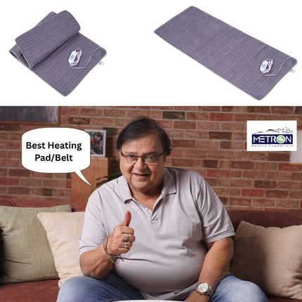 Metron Extra Large Heating Pad 52"x22" for Full Body Pain Relief and Winter Bed Warmer, Electric Heat Pad for Back Legs Shoulders and Period Comfort with 3 Heat Settings, Fast Heating and Soft Quilted Fabric