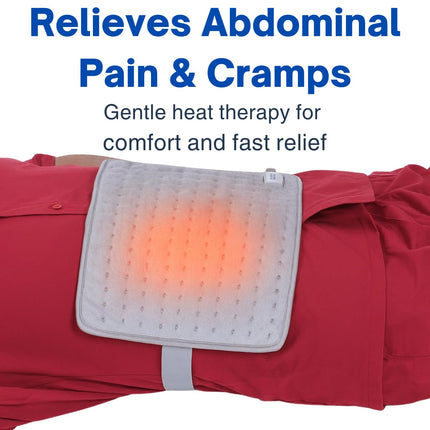 Metron Orthopedic Electric Heating Pad for Pain Relief | Heat Belt & Hot Belt for Back, Knee, Shoulder, Neck & Period Cramps | Large Size Velvet Pad with Adjustable Temperature Controller for Joint Pain, Muscle Stiffness & Relaxation Therapy