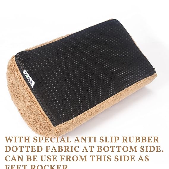 Metron Gel Memory Foam Foot Rest for Under Desk Office Chair | | Leg Cushion Foot Rest for Under Table Support | Orthopedic Foot Support | for Kids Adults | Breathable Washable Cover | Pack Of 1