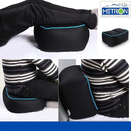 Metron Big Foot Rest Support Cloud Air Macrobead Filled Bag |Multiple Use | Breathable Mesh Fabric with Non-Slip Bottom Cover (18" x 12" x 8") – Designed to Support & Raise Your Legs Feet | Pack of 1