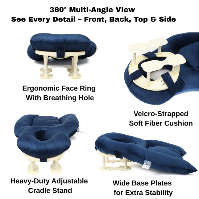 Metron Face Down Pillow for After Eye Surgery Recovery, Soft Foam Support for Post Surgery Face Pillow, Prone Pillow, Down Pillow for Sleeping