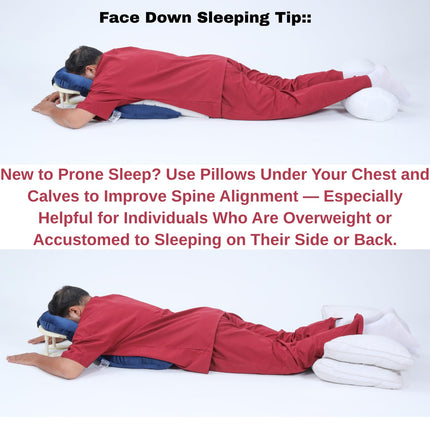 Metron Face Down Pillow for After Eye Surgery Recovery, Soft Foam Support for Post Surgery Face Pillow, Prone Pillow, Down Pillow for Sleeping