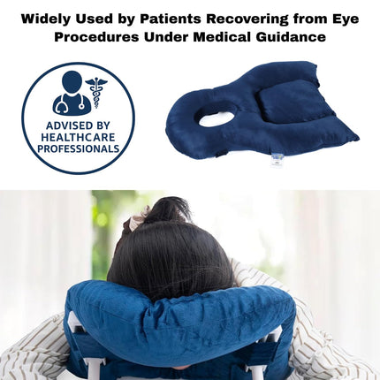 Metron Face Down Pillow for After Eye Surgery Recovery, Soft Foam Support for Post Surgery Face Pillow, Prone Pillow, Down Pillow for Sleeping