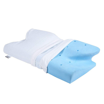Cervical Pillow for Spondylitis | Visco Soft Memory Foam Pillow for Shoulder Neck Pain Relief | L - 26'' X W - 14.5'' X H - 5'' Inches