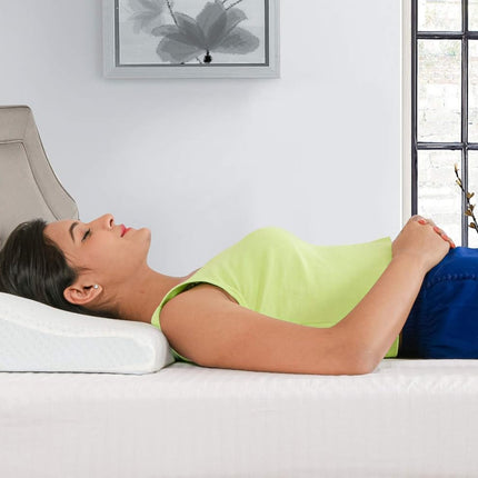 Metron Cervical Pillow for Spondylitis Visco Soft Memory Foam Pillow for Shoulder Neck Pain Orthopedic Contour Bed Pillow for Sleeping Neck Support