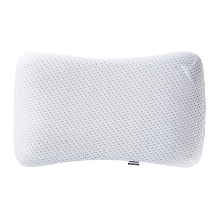 METRON Cervical Memory Foam Contour Pillows for Neck and Shoulder Pain, Ergonomic Orthopedic Sleeping Support Pillow for Side Sleepers, Back and Stomach Sleepers (Washable White Cover)