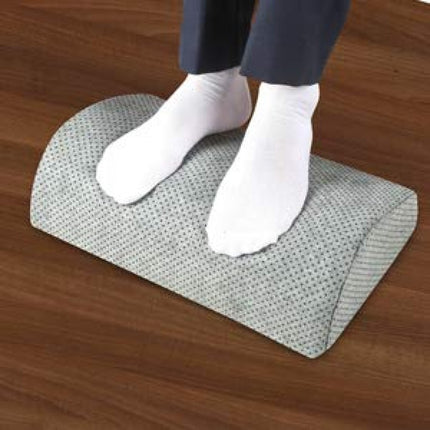 Foot Rest Under Desk Multipurpose Cushion | Antiskid Rubber Dotted Washable Cover | Firm Supportive Sponge | L-17’’ X W-10’’ X H-(5’’-3’’) Inches