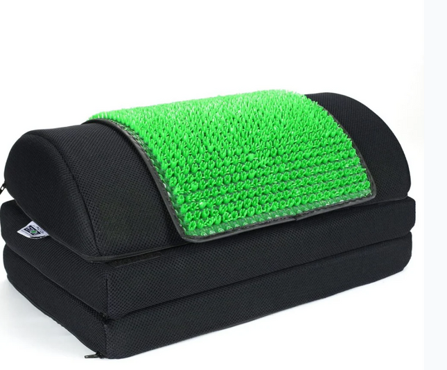 Adjustable (3 Height-in-1) Foot Rest Stool for Under Desk Removable Acupressure Massage Accumat Plastic Top Sheet | Relieve Foot Pain Improves Blood Circulation | Three Height Options 5” 7” & 9” | Pack of 1