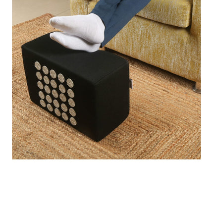 Acupressure foot rest block orange color for home use improving foot circulation and relieving pain