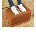 Acupressure foot rest under desk for office use, ergonomic footrest improves posture and reduces leg fatigue