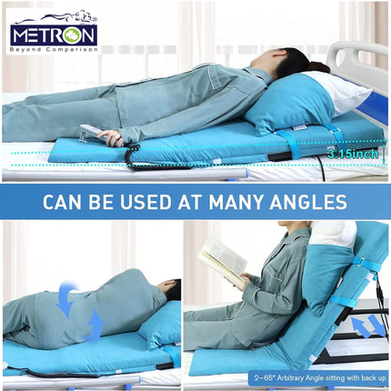 backrest for bed for sitting reading and resting positions for patients and elderly home care solution india metron