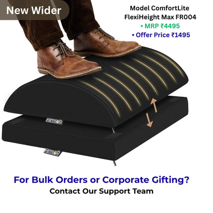 Affordable ergonomic foot rest under ₹1500 for office and work from home comfort in India