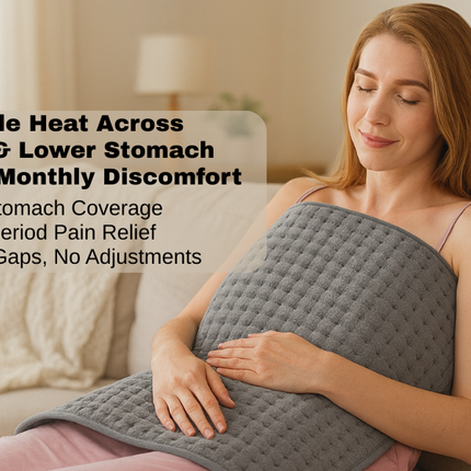 Metron Extra Large Heating Pad 52"x22" for Full Body Pain Relief and Winter Bed Warmer, Electric Heat Pad for Back Legs Shoulders and Period Comfort with 3 Heat Settings, Fast Heating and Soft Quilted Fabric