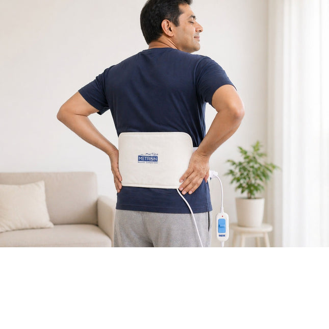 back pain relief at home using heating pad natural heat therapy india metron