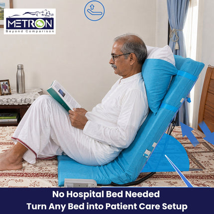 how to make bedridden patient sit comfortably on bed at home back support solution for elderly india metron