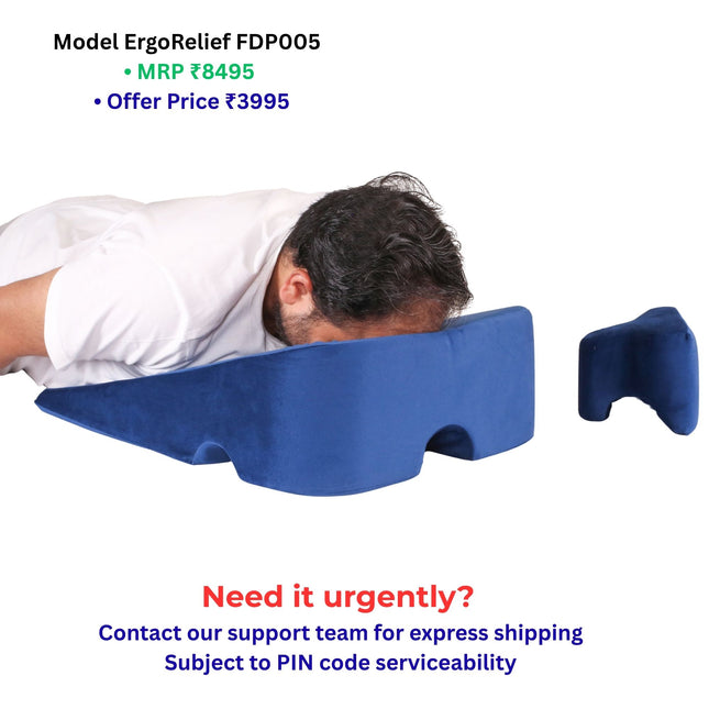 best wedge face down pillow after eye surgery in India with home recovery support and express shipping option
