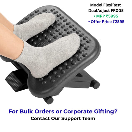 best foot rest for office chair in india for under desk support if your feet hang while sitting this foot rest helps improve comfort