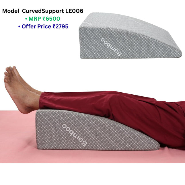 how to reduce leg swelling for parents using extra large leg elevation pillow