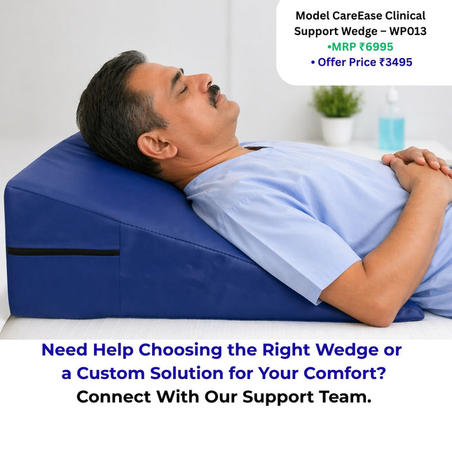 which wedge pillow is best for acid reflux sleeping and bed rest support for elderly patients and home recovery use in india metron