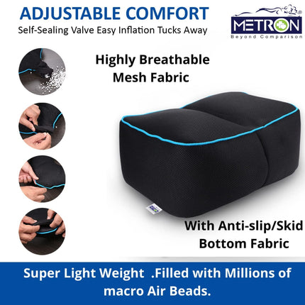 lightweight breathable foot rest cushion that keeps feet cool and comfortable during long sitting hours
