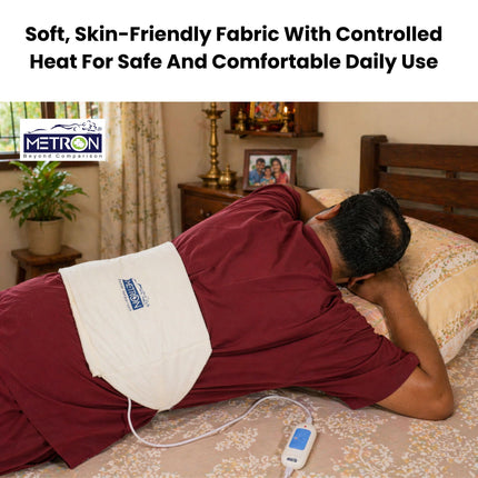 comfortable heating pad for daily pain relief safe and easy to use at home metron